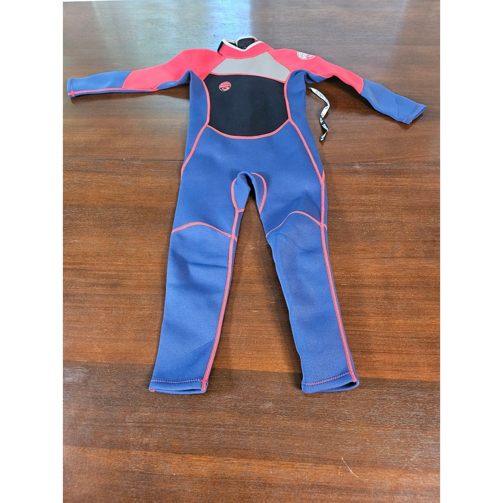 HISEA Scuba Donkey Wetsuit Kids Size 10 Blue Red Full Body Neoprene Thermal Suit